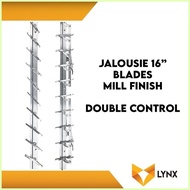 ◫ ☎ ✆ Jalousie Frame 16 Blades for Louver Window 1 Pair