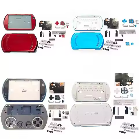2024 Multi-Color Full Housing Case for PSP Go Shell Complete Replacement with Buttons Kit Joystick f