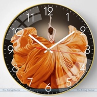 Mirror Round Watch "GIRL" High Quality 5D UV Printing