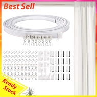 5M Bendable Curved Curtain Track Flexible Curtain Rail Curtain Mount Home Decor