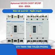 APTOMAT CHINT MCCB 3P/4P 63A - NM1-63S - Attomat khối 3 pha 63A