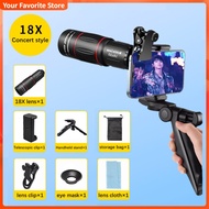 ♞APEXEL Universal 18x25 Monocular Zoom  Observing Survey 18X Telephoto Lens HD Optical Cell Phone L