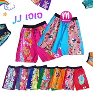 กางเกงเจเจ JJ ลายการ์ตูน เลือกสีได้!! กางเกงเด็กขาสามส่วน กางเกงเด็กขาสั้น กางเกงเด็ก