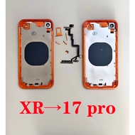 Diy housing For XR to 17 Pro XR like 17 Pro Chassis For iPhone XR Convert to 17 Pro Backshell for Al