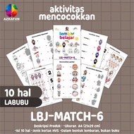 Lembar Belajar Mencocokkan - Worksheet Anak - printable belajar anak