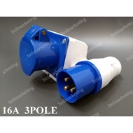 SSS 16A INDUSTRIAL PLUG SOCKET 3 PIN 2P+E