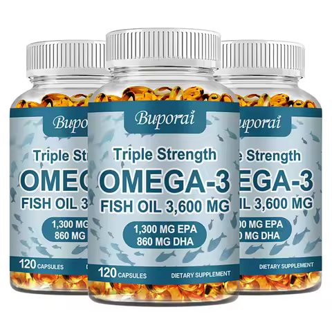 Omega 3 Fish Oil - Rich in EPA+DHA, Supports Joint, Brain and Eye Health, Enhances Immune Function, 