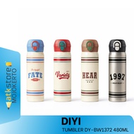 TERMOS DIYI Tumbler DY-BW1372 Stainless Steel Thermos Bottle Stainless Steel 480ML Anti-Spill