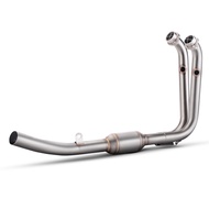 Motorcycle Exhaust Modified Front Middle Link Pipe Connect Original Exhaust Muffler For CFMOTO 450SR
