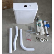 Claytan Ceramic Cistern Mid Level Push Button