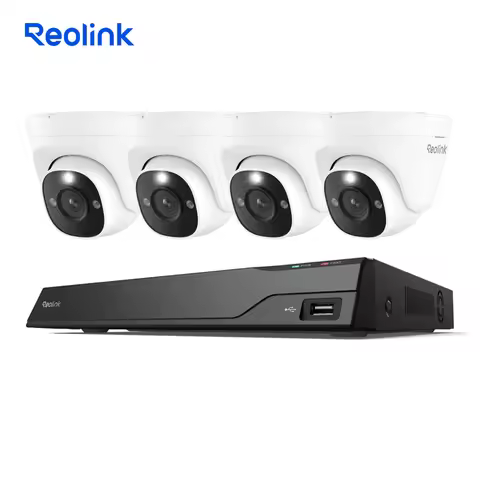 REOLINK 4K 8CH Network Video Recorder for Home Security Camera System with Dome PoE IP Camera 24/7 R