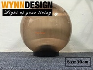 Wynn Design [30cm 12-inch] Outdoor Globe Light Lampu Pagar Gate Light Globe Pole Opal Weather Proof 