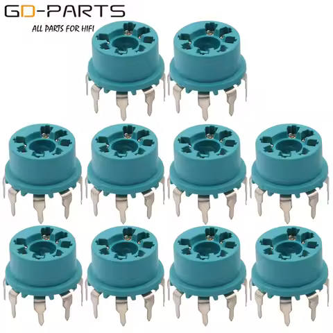 7pin Plastic Vacuum Tube Socket Valve Base for B&W 6J1 6Z4 6X4 12AE6 6AT6 6BK6 12AV6 12BU6 6AQ6 6066