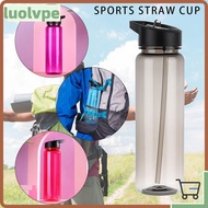 LUOLVUO 750ml Water Bottles Gym Travel Portable Food Degree Plastic