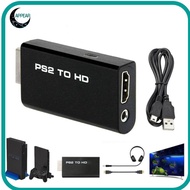 APPEAR Converter, PS2 to HDMI Game to HDMI Adapter, Plug and Play 3.5mm Audio Output HD Cable 480i/4