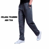 Celana Panjang Training Pria Bahan Katun Terry / Celana Olahraga