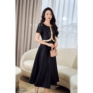 MY WAY Women's Crochet Vest and Dress Set High Quality A-Line Two-Piece Dress 6MVB1547W - 6MDB11225W