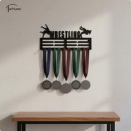tachiuwa Metal Medal Display Shelf Dynamic Athlete Design Gym Rack Accessory Award Hanger for Home A