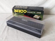 早期 NICO：塑料錄音帶收納盒（15片、隆宇塑膠、收納箱、80年代）