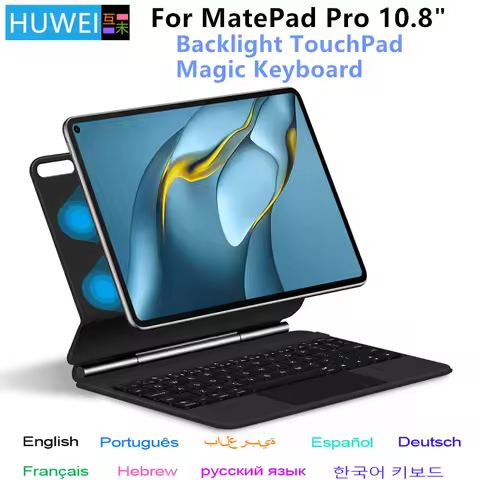 HUWEI Magic Keyboard Folio for Huawei MatePad Pro 10.8" for Mate Pad Pro 10.8" Tablet Case Smart Flo
