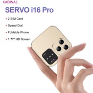 KADINA Mini Flip Mobile Phone, 2SIM Card Voice Flip Foldable Phone, Foldable Phone I16Pro Vibration 