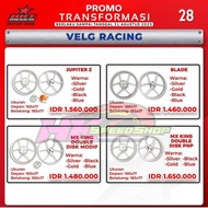 CHEMCO BRT 160 x 160 RING 17 R17 MX KING SERIES DOUBLE DISC MODIFIED 4 HOLES YAMAHA CHAMCO RIM