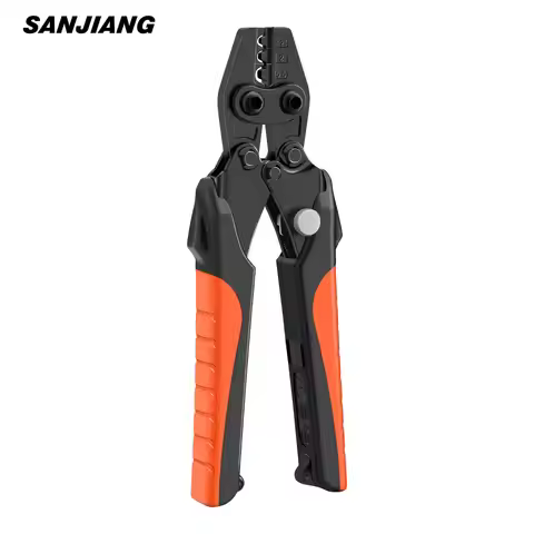 SJ-1256 Non-Insulated Crimping Tool Ratcheting Crimper AWG 17-10 Non-Insulated Terminals and Butt/Pi