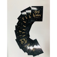 [SG] Bronzing Printing Black Color Gift Greeting Card Bday Card Gift Card Message Card Blank Card