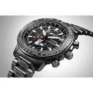 CITIZEN 星辰 PROMASTER SKY series 光動能 ECO-DRIVE BY3005-56G 不銹鋼 錶帶 200米 防水 五局電波接收 萬年曆