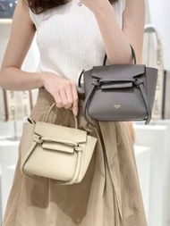 英國代購 英國outlet CELINE BAG Belt Bag Pico Shoulder Bags  19426 Greige Leather calfskin 牛皮 真皮 凱旋門 迷你 小手袋