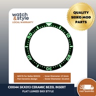 CI0044 SKX013 Ceramic Bezel Insert - Flat Lumed SKX Style