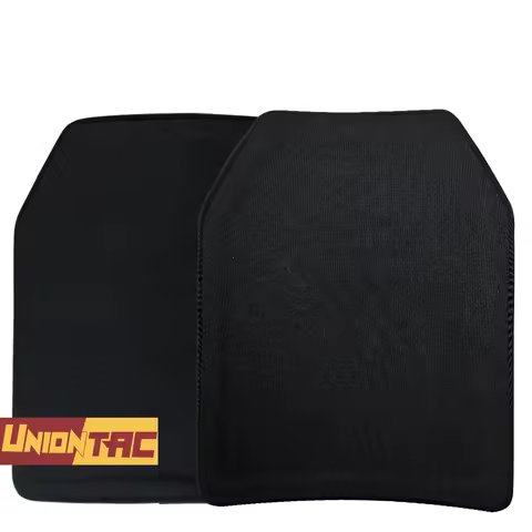 UNIONTAC TESTED IN USA with video 2pcs Tactical Chest UMHWPE Hard Plates Lightweight Protection 500g