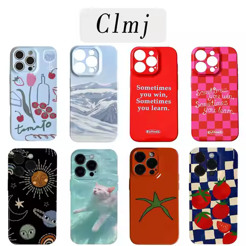 Luxury Clmj Tomato Checkered Glossy Film Hard PC Phone Case for Google Pixel 7 7a 8 8a 9 9a Pro XL 5