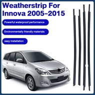 4PCS Innova Car Weather Strip Car Door Window Weatherstrips Trim Belt for Toyota Innova 2005-2015 Ca