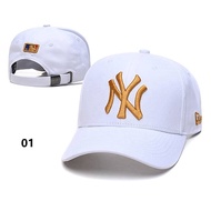 MLB 100% Original NY Baseball Cap Unisex Embroidered Logo Bent Hat Breathable Casual Sun Hat