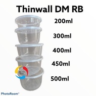 THINWALL DM/TEMPAT MAKAN BULAT/THINWALL BULAT 500ML RB 1 DUS 500 SET