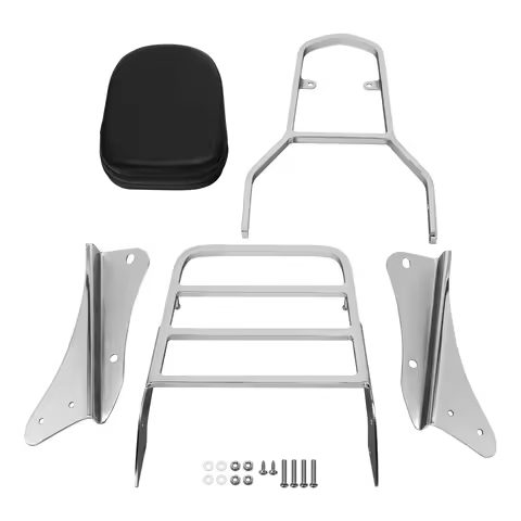 Backrest Sissy Bar Luggage Rack For Honda Shadow Spirit VT750DC VT 750 DC 2001-2003 2005-2007 Motorc