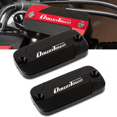 Motorcycle CNC Front Brake Reservoir Fluid Tank Oil Cup Cover For KYMCO DOWNTOWN 125i 200i 300i 350i