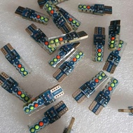 Traffic T10 LED light bulb, very beautiful 7-color flashing LED light bulb. 12v and 24v electricity 