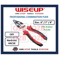 WISEUP PROFESSIONAL COMBINATION PLIER 6" 7" 8" HRC58