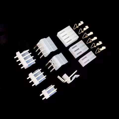 10Sets CH3.96 Connector 3.96mm Straight / Bent Pin Socket 2/3/4/5/6/7/8/9/10P ( Plug Male + Female +