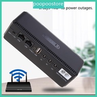 poo 10400mAh UPS Power Supply 5V 9V 12V 18W Battery Backup Mini UPS USB For Wifi Router CCTV Power S
