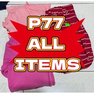 P77 ALL ITEMS DURING LIVE ONLY