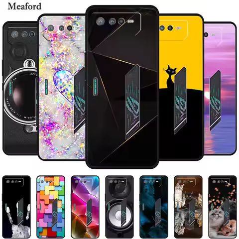 For Asus ROG Phone 6 Case Luxury Silicone TPU Soft Cover Phone Case for Asus ROG Phone 6 Pro Funda R