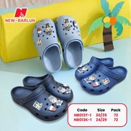 New Barlun Crocs Kids Character Sandals NB013T-1 & NB013K-1 24–35
