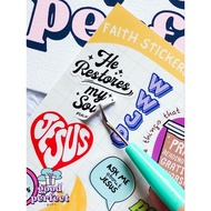 Bible Verse Stickers- Waterproof Laptop/Tumbler Christian Stickers Decals Faith