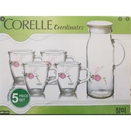 CORELLE Coordinate Country Rose 5pc Jug Set (5MG-RS1-KAS)