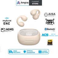 Amgras Spacebuds Ⅱ Pro TWS Bluetooth Earphone Sports Workout  Earbuds Bone Conduction Earbuds LED Di