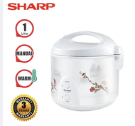 SHARP รุ่น KS-11E หม้อหุงข้าวอุ่นทิพย์ 1 ลิตร ไม่เคลือบ มอก.1039-2547