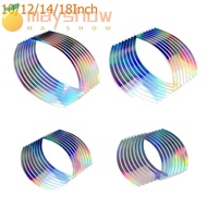 MAYSHOW 10/12/14/18" Wheel Rim Tape PVC Sticker Reflective Motorcycle